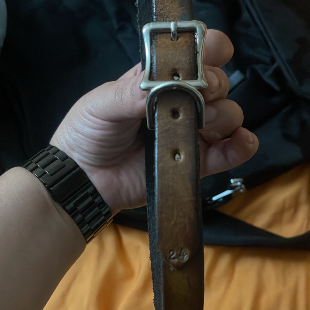 Stylish Tan Kids Belt with Silver Buckle